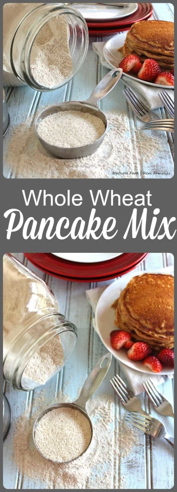 Homemade Whole Wheat Pancake Mix My Nourished Home
