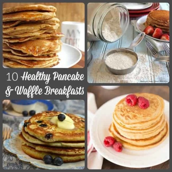 10 Healthy Pancake and Waffle Breakfasts plus a Homemade Mix My
