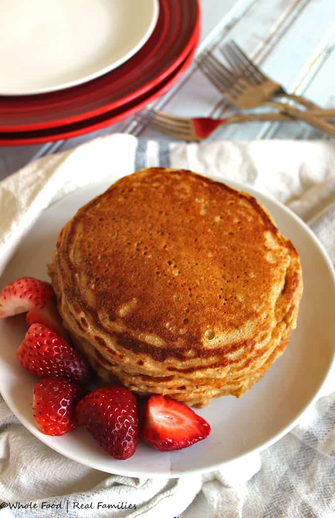 Whole Wheat Buttermilk pancakes