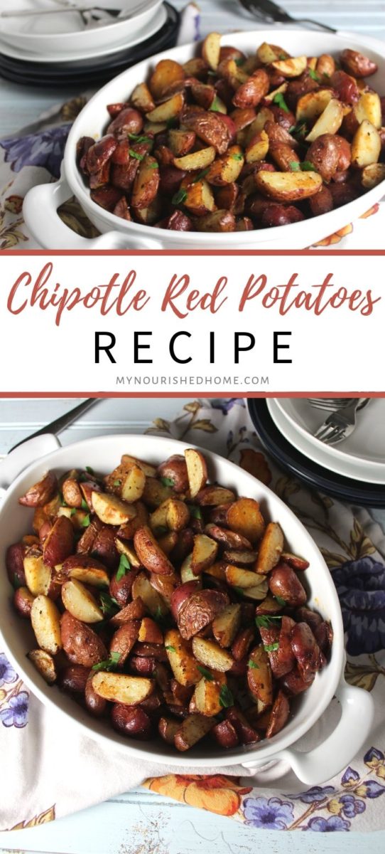 Oven Roasted Red Potatoes with chipotle spice mix