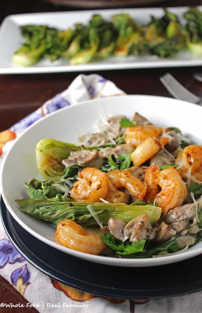 Spicy Shrimp and Roasted Bok Choy My Nourished Home