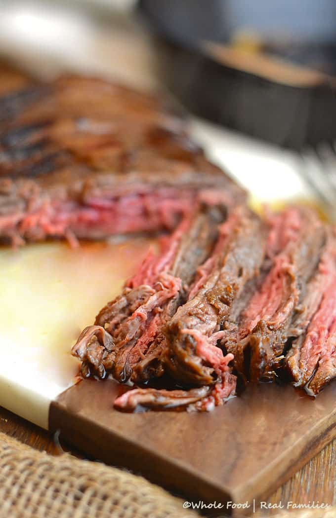 Cast Iron Flank Steak - The Wooden Skillet