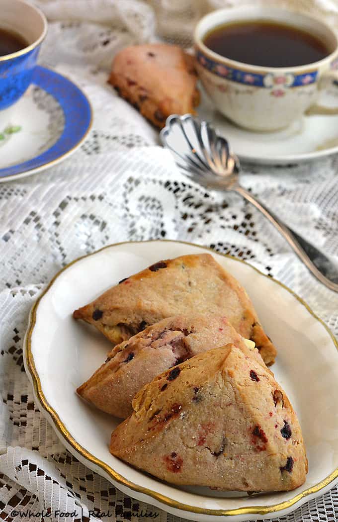 Raspberry Orange Scones