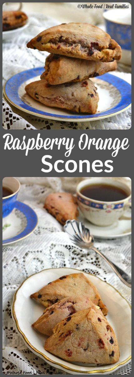 Raspberry Orange Scones 