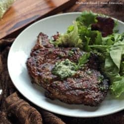 Ribeye with Garlic Shallot Compound Butter