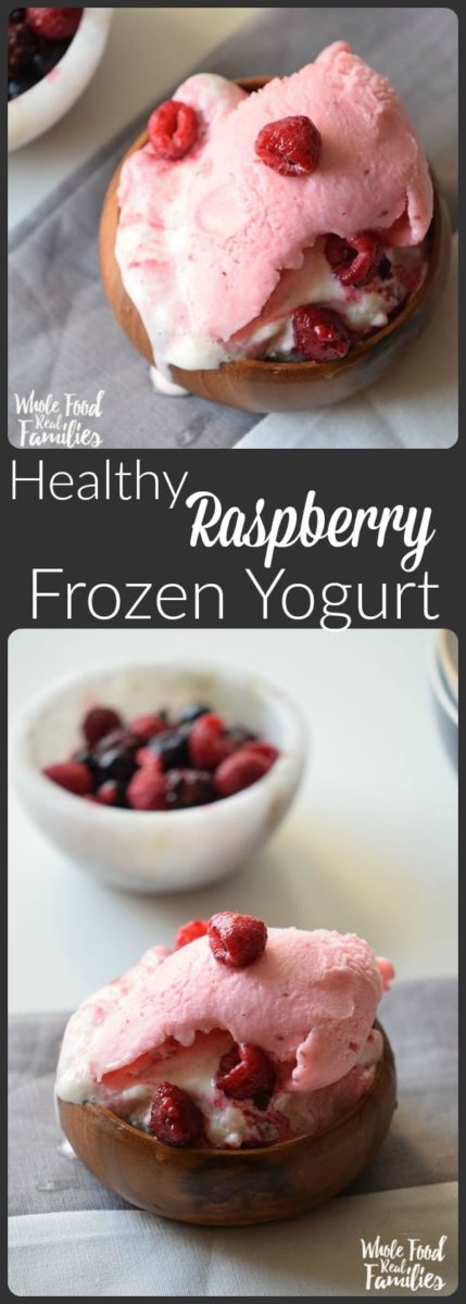 Healthy Raspberry Frozen Yogurt 