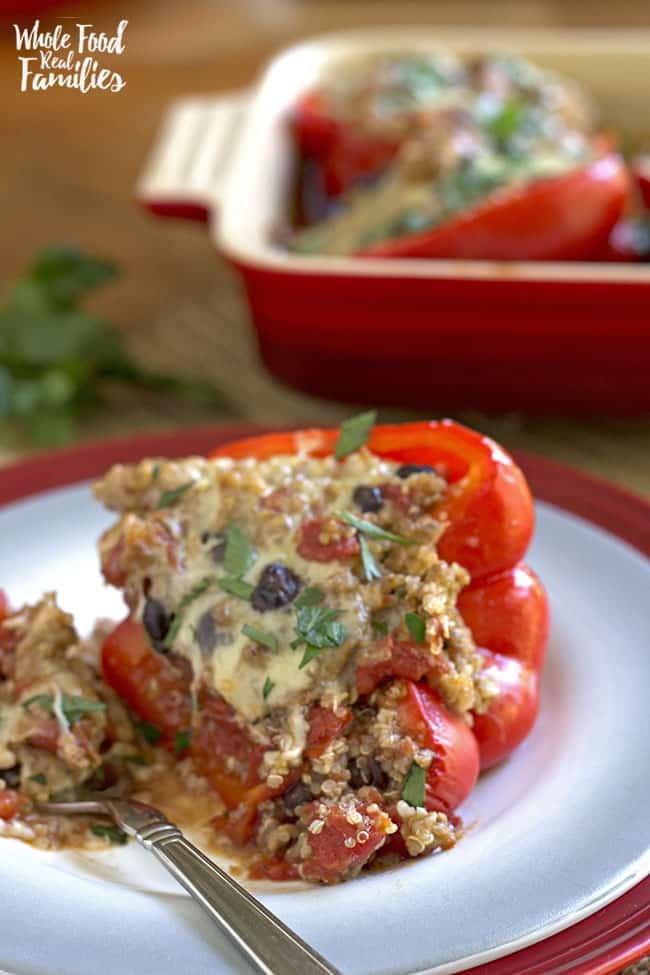 Sausage Quinoa Stuffed Peppers