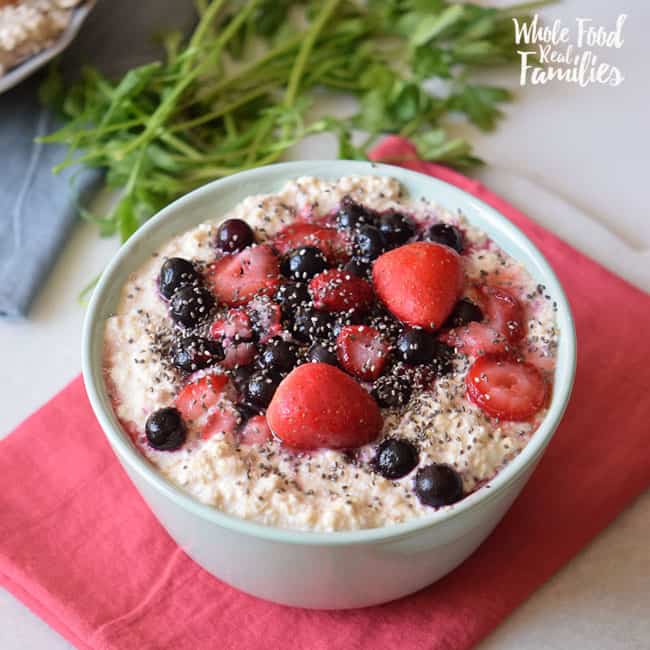 Chia Berry Oatmeal My Nourished Home