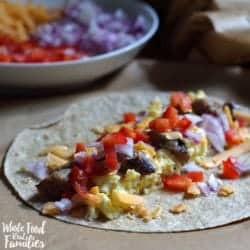 Easy Healthy Breakfast Burrito for a Make Ahead Meal