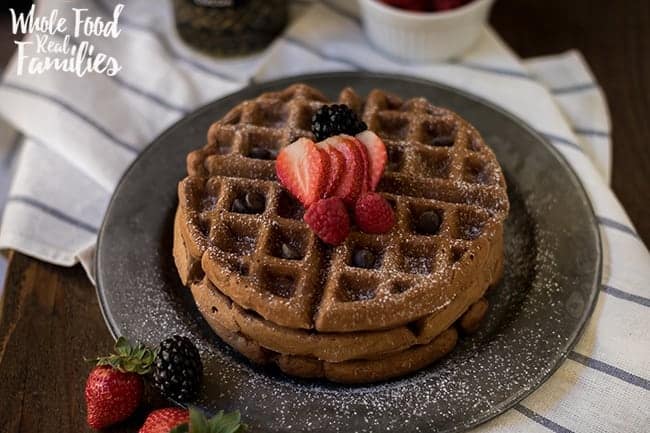 Healthy Chocolate Waffles