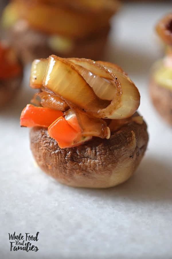 Stuffed Mushrooms don't have to be overly complicated. These French Onion Stuffed Mushrooms are totally casual and simple - and delicious!!