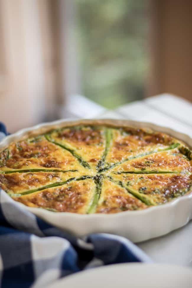 Fresh Asparagus Quiche | My Nourished Home