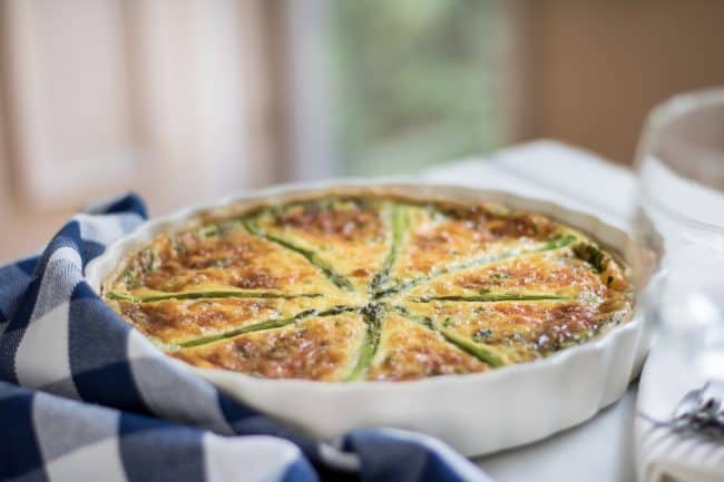 Easy Asparagus Quiche