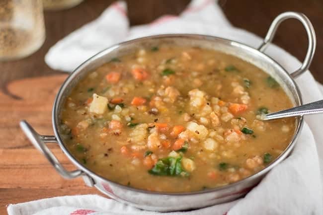 Potato soup with sausage