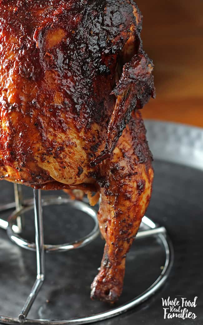 Barbecue Beer Can Chicken Recipe for the grill or smoker