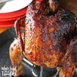 BBQ Beer Can Chicken on the Smoker or Grill
