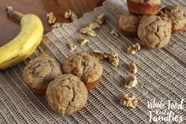 Banana Nut Muffins for a healthy breakfast