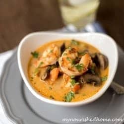 Shrimp and Vegetable Coconut Curry Soup