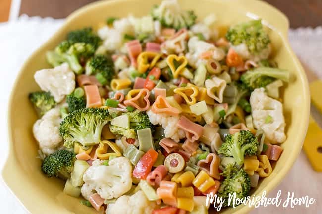 Simple Pasta Salad Recipe | My Nourished Home