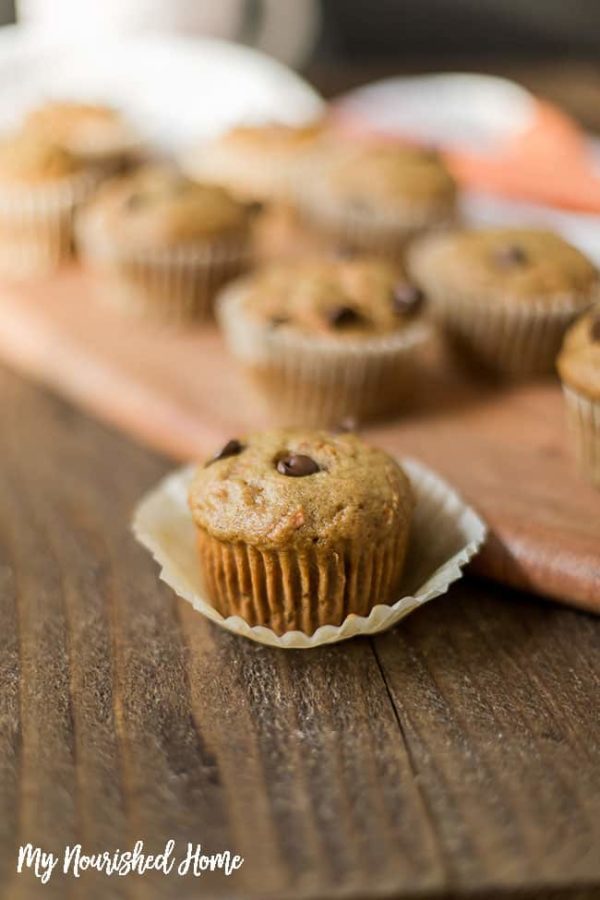 Healthy Carrot Cake Chocolate Chip Muffins My Nourished Home