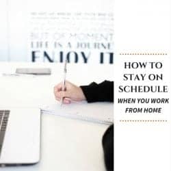 How to schedule when you work from home