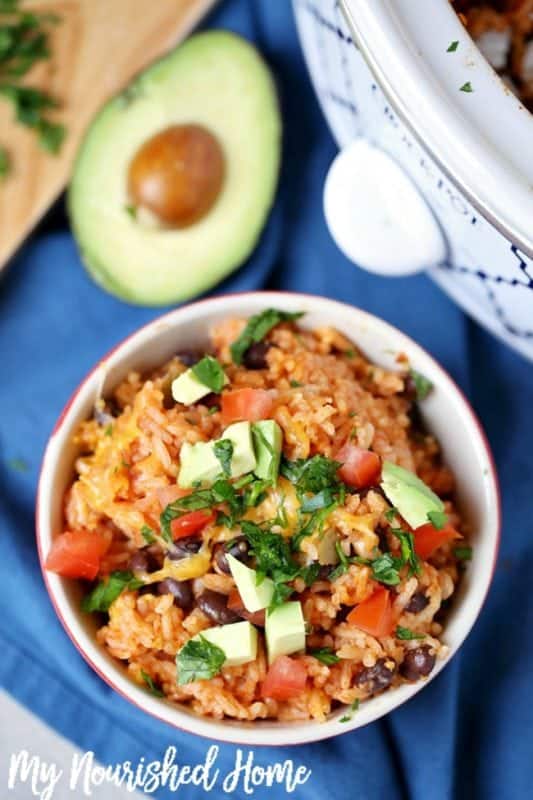 Slow Cooker Mexican Rice and Beans | My Nourished Home