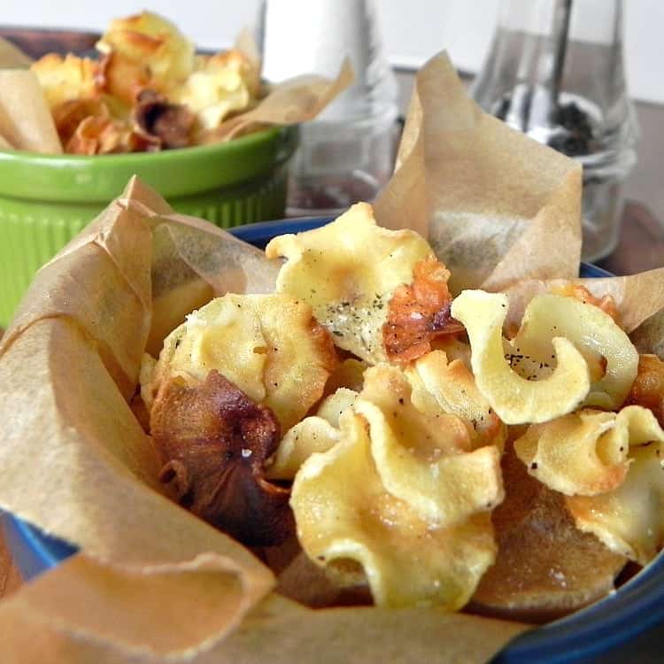 Parsnip Veggie Chips, a healthy snack alternative