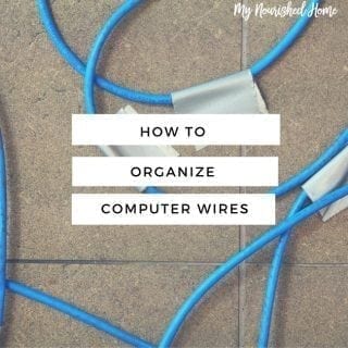 Organize computer wires