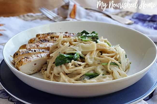 Spinach and Fontina Mac and Cheese