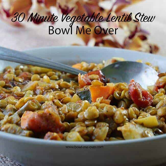 30 Minute Vegetable Lentil Stew