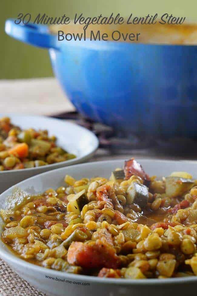 30 Minute Vegetable Lentil Stew