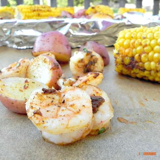 Cajun Butter Shrimp, a one pan dinner