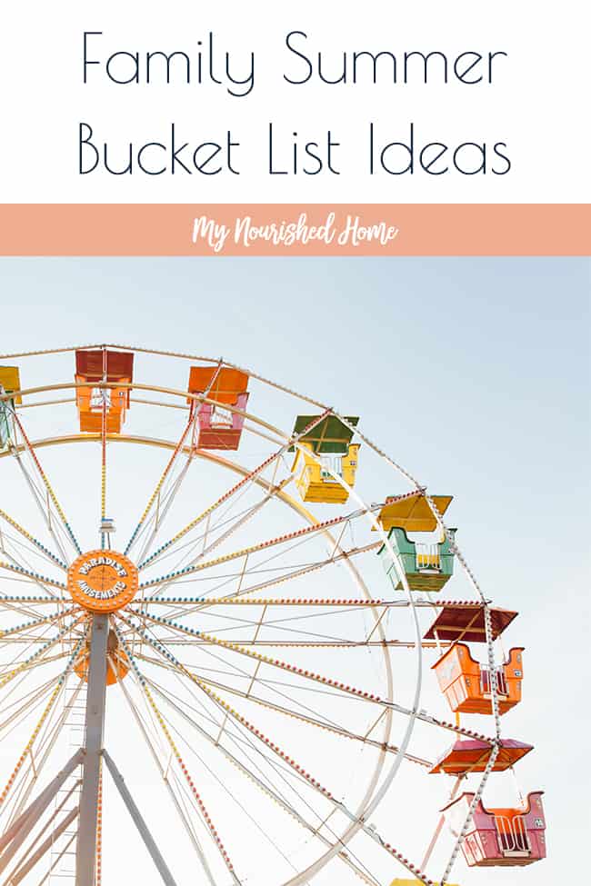 Family Summer Bucket List - Grab the Printable for ideas on your own family bucket list!