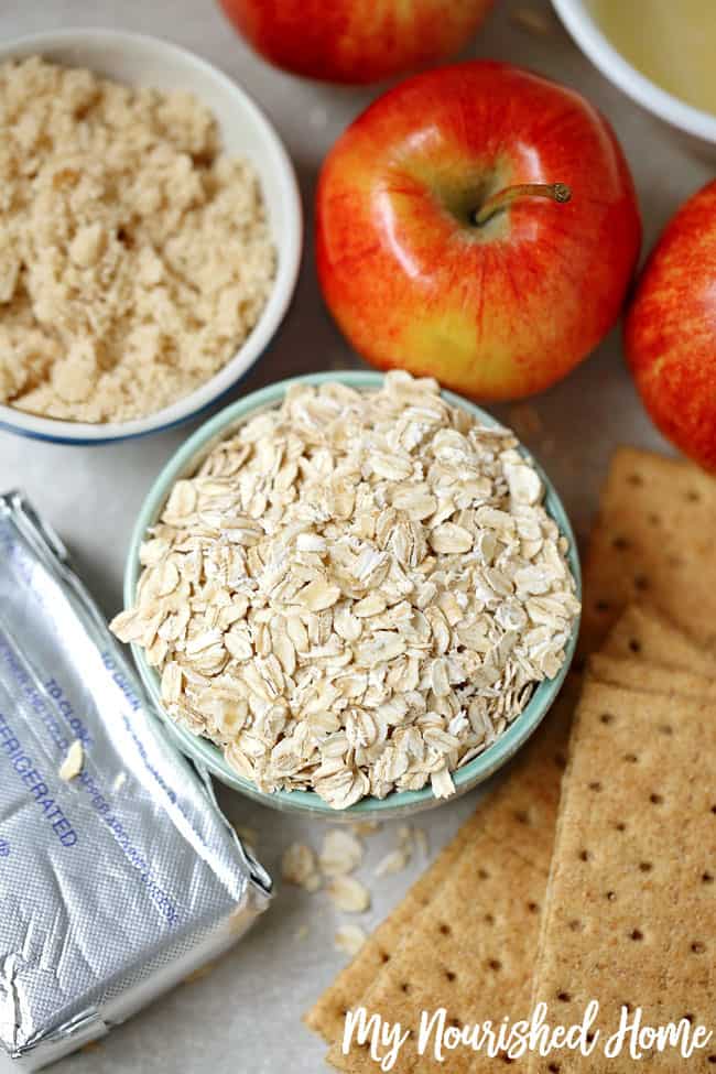 Apple Crisp Cheesecake Bites Ingredients