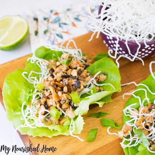 Asian Chicken Lettuce Wraps