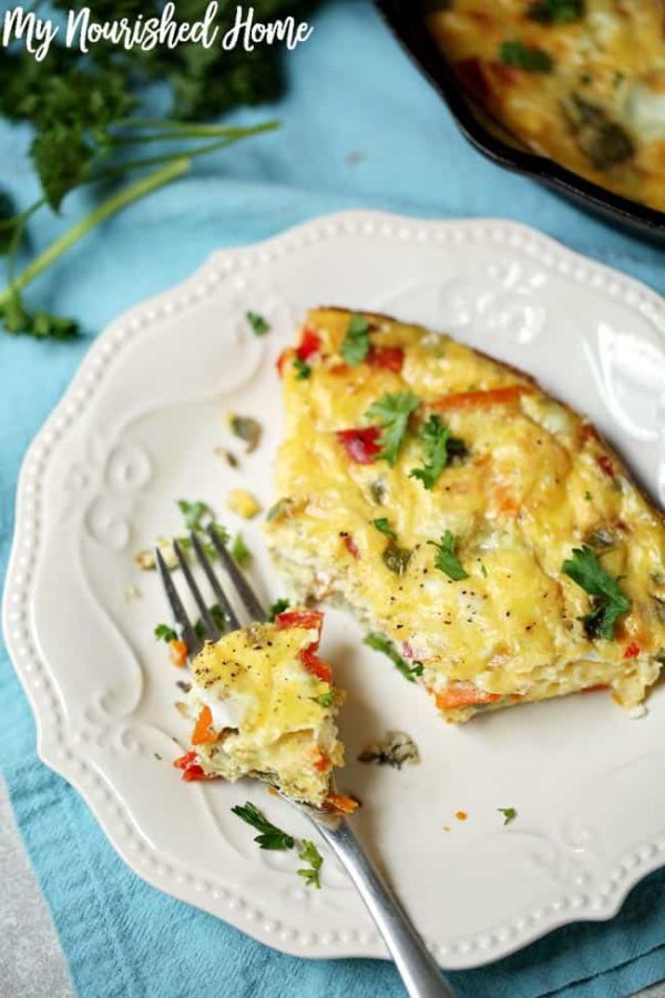Smoked Gouda Vegetable Frittata | My Nourished Home