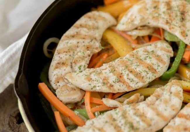 Healthy Chicken and Peppers recipe