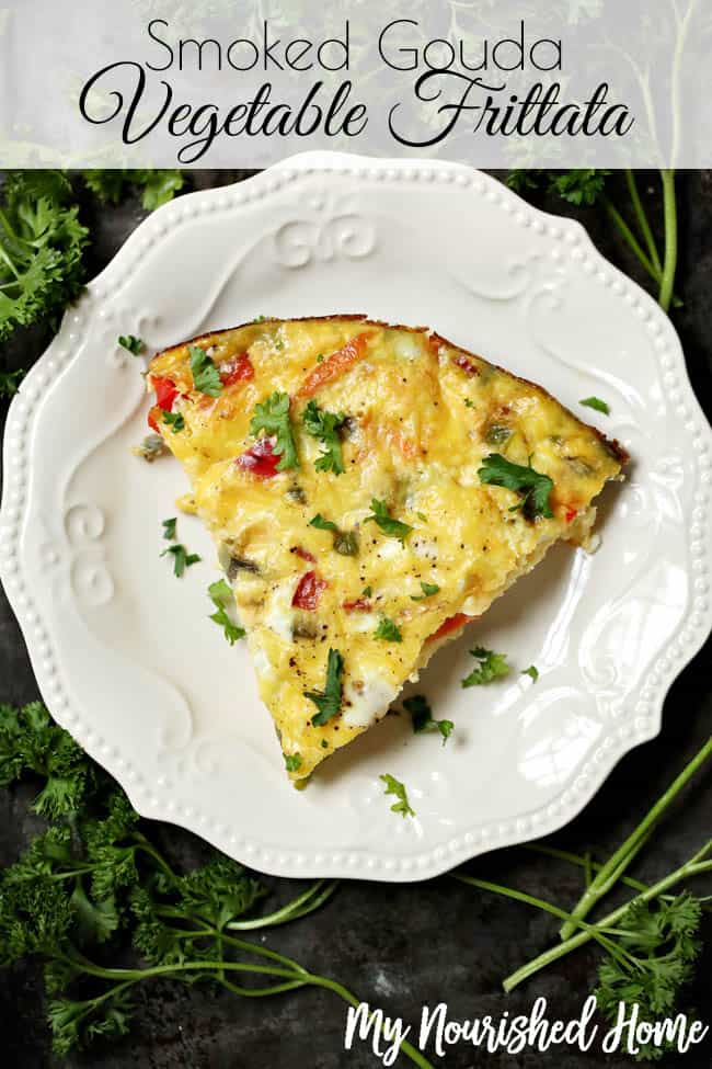 Smoked Gouda Vegetable Frittata Recipe from MyNourishedHome