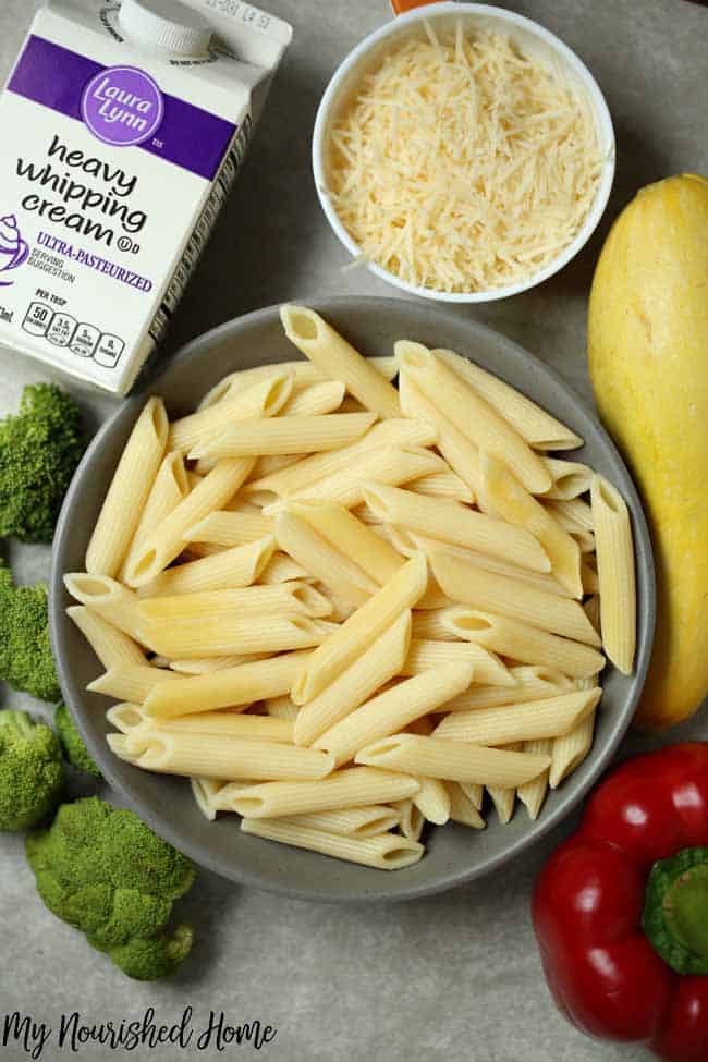 Vegetable Alfredo Recipe - MyNourishedHome