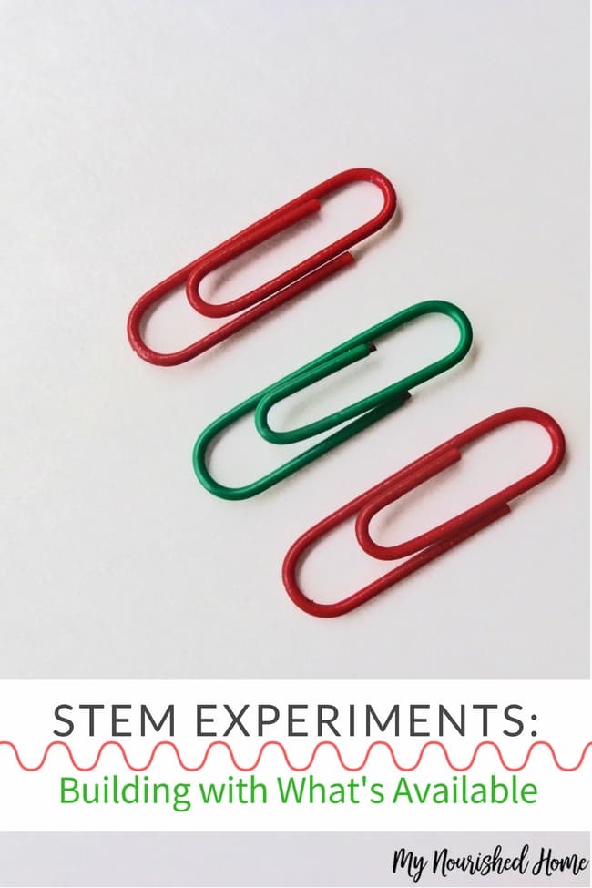 You don't need fancy and expensive science kits to do STEM activities at home. Build with what you have available....