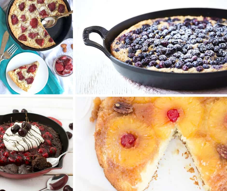 Chocolate and Fruity Skillet Cake Recipes