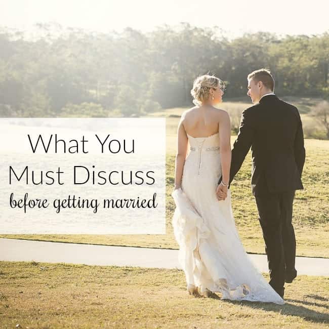Things to discuss before marriage