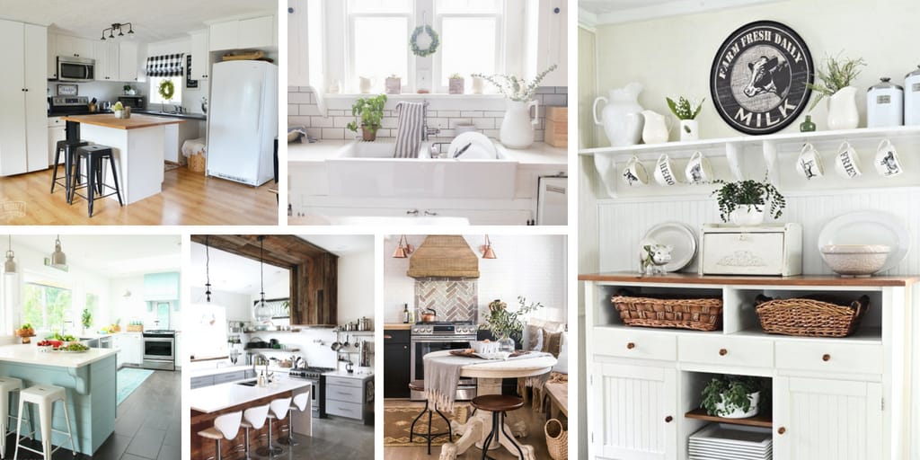 Farmhouse style decor for the kitchen