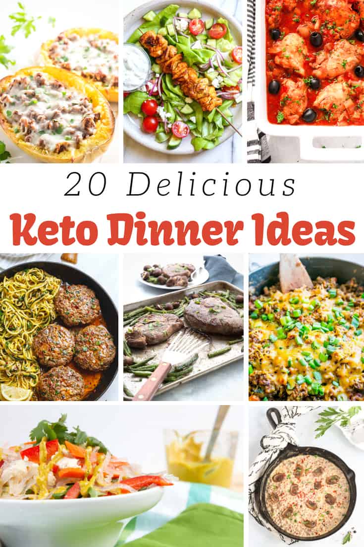 20Keto Dinner Ideas - Delicious Keto Recipes to add to your weekly Keto meal plan! via @MyNourishedHome #Keto #KetoDinners #KetoMealPlan #Recipes