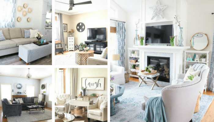 More Farmhouse Living Room Ideas to DIY - IWishIWasCrafty.com