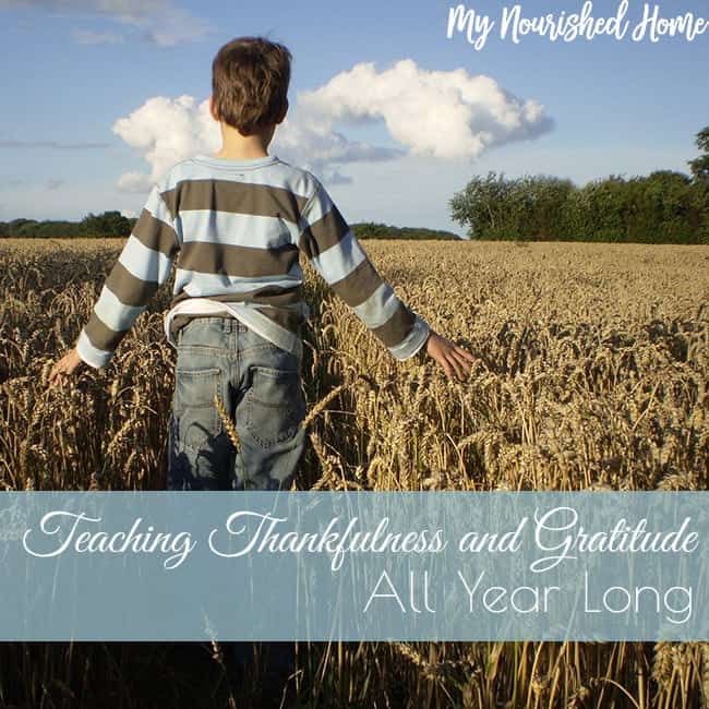 Teach thankfulness all year long