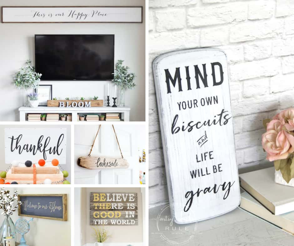 Farmhouse signs are easy to make and easy to love. Find one here that you can’t live without!