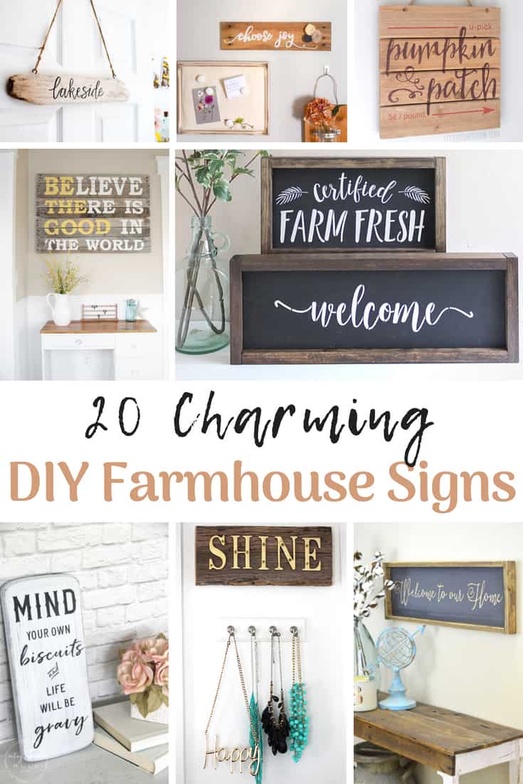 Learn to make your own Farmhouse sign and find lots of samples for inspiration!