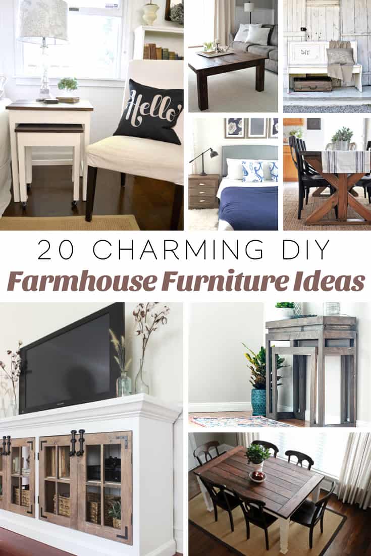 20 Charming DIY Farmhouse Furniture Ideas