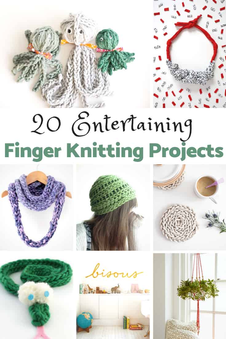 Finger knitting is easy and fun to do. A perfect first craft project for adults and kids. 